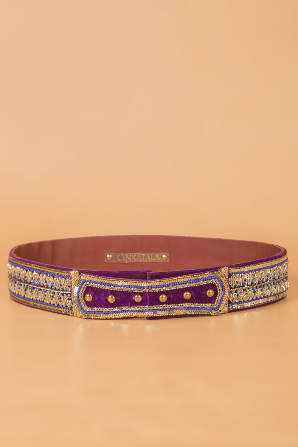 Zardosi Embroidery High Wasit Belt By Kankatala