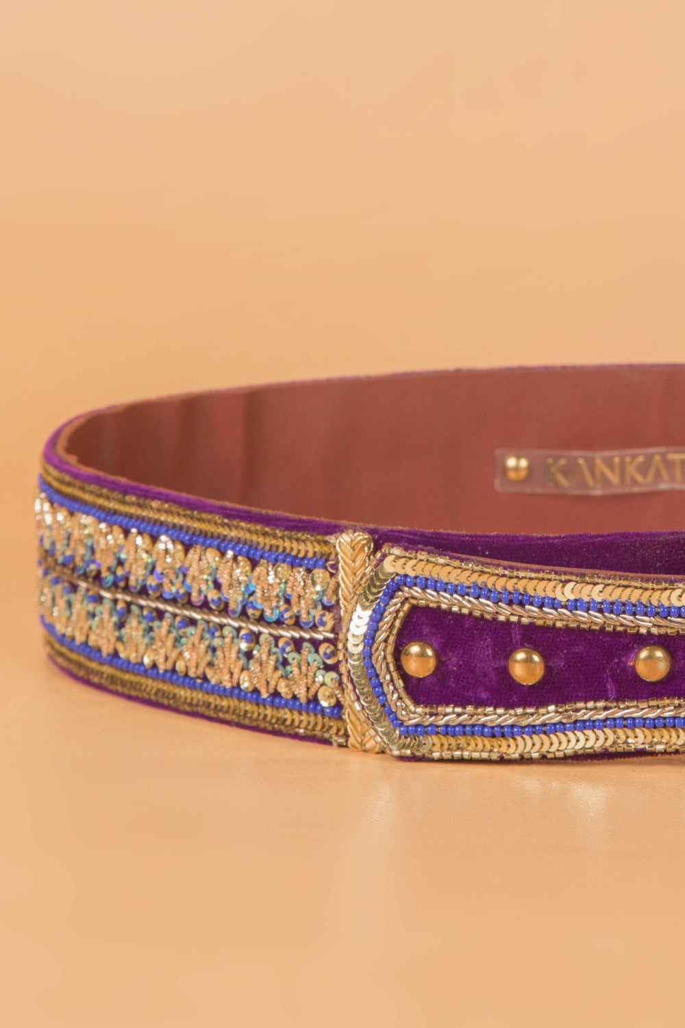 Zardosi Embroidery High Wasit Belt By Kankatala