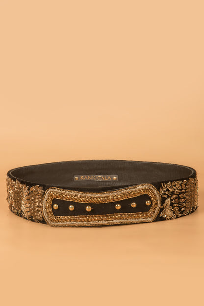 Zardosi Embroidery High Wasit Belt By Kankatala