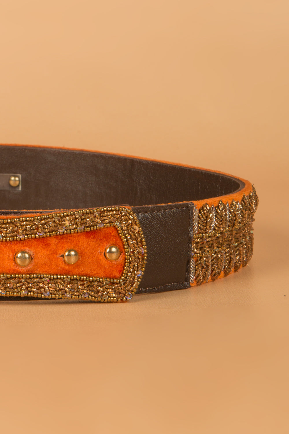 Zardosi Embroidery High Wasit Belt By Kankatala