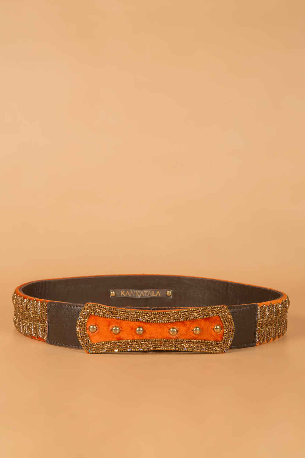 Zardosi Embroidery High Wasit Belt By Kankatala