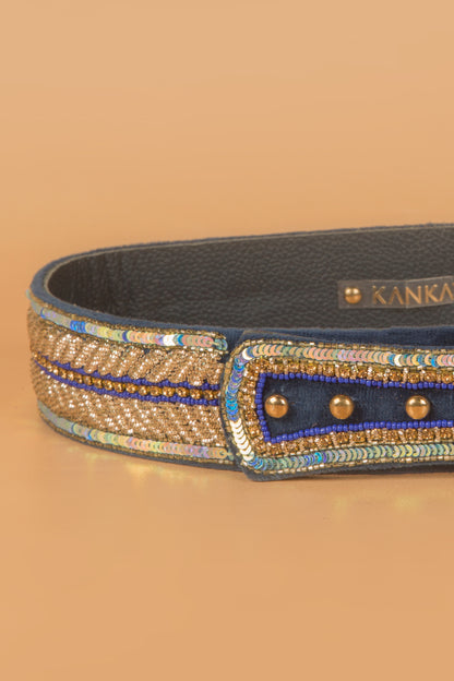 Zardosi Embroidery High Wasit Belt By Kankatala