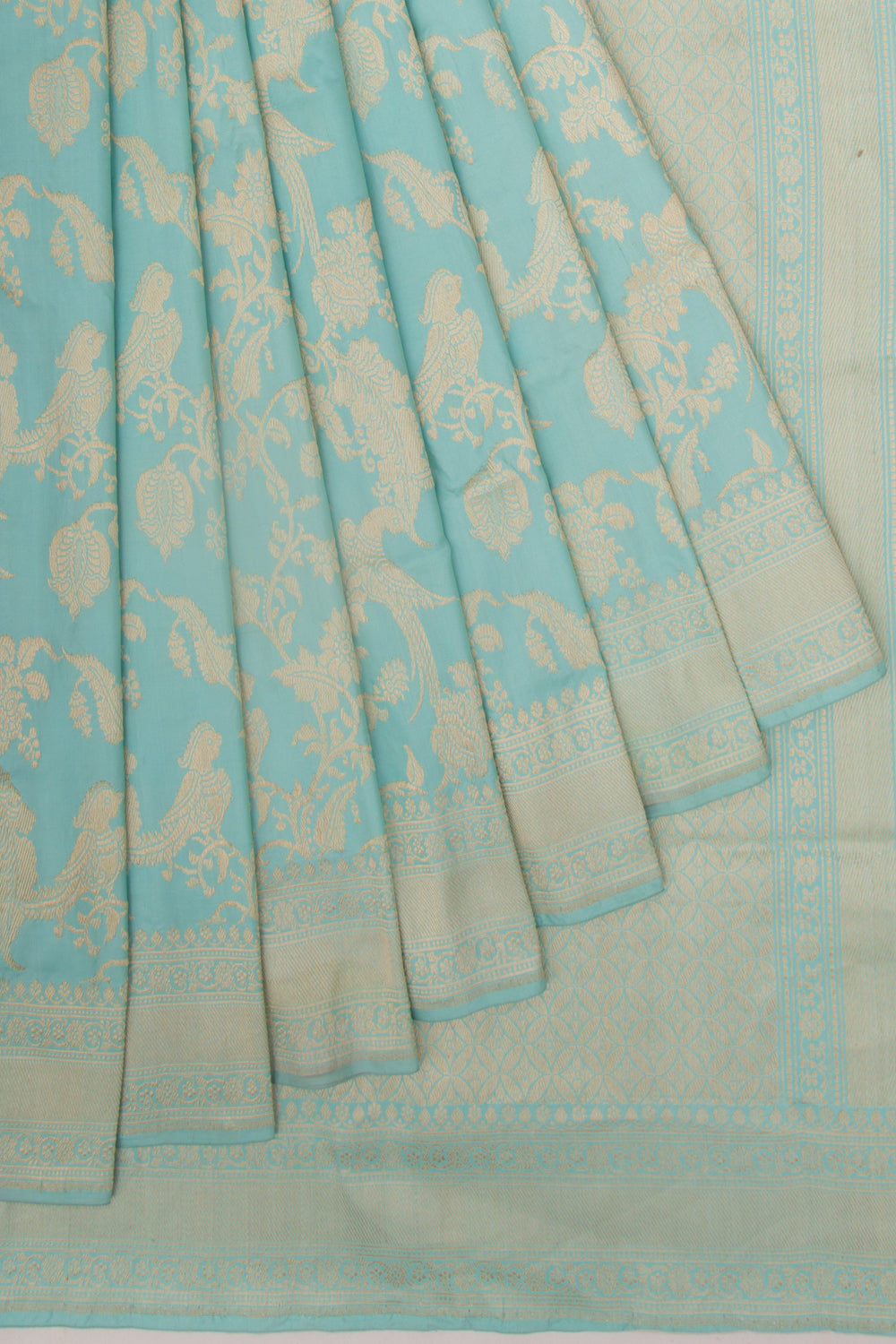Banarasi Silk Jaal Sky Blue Saree