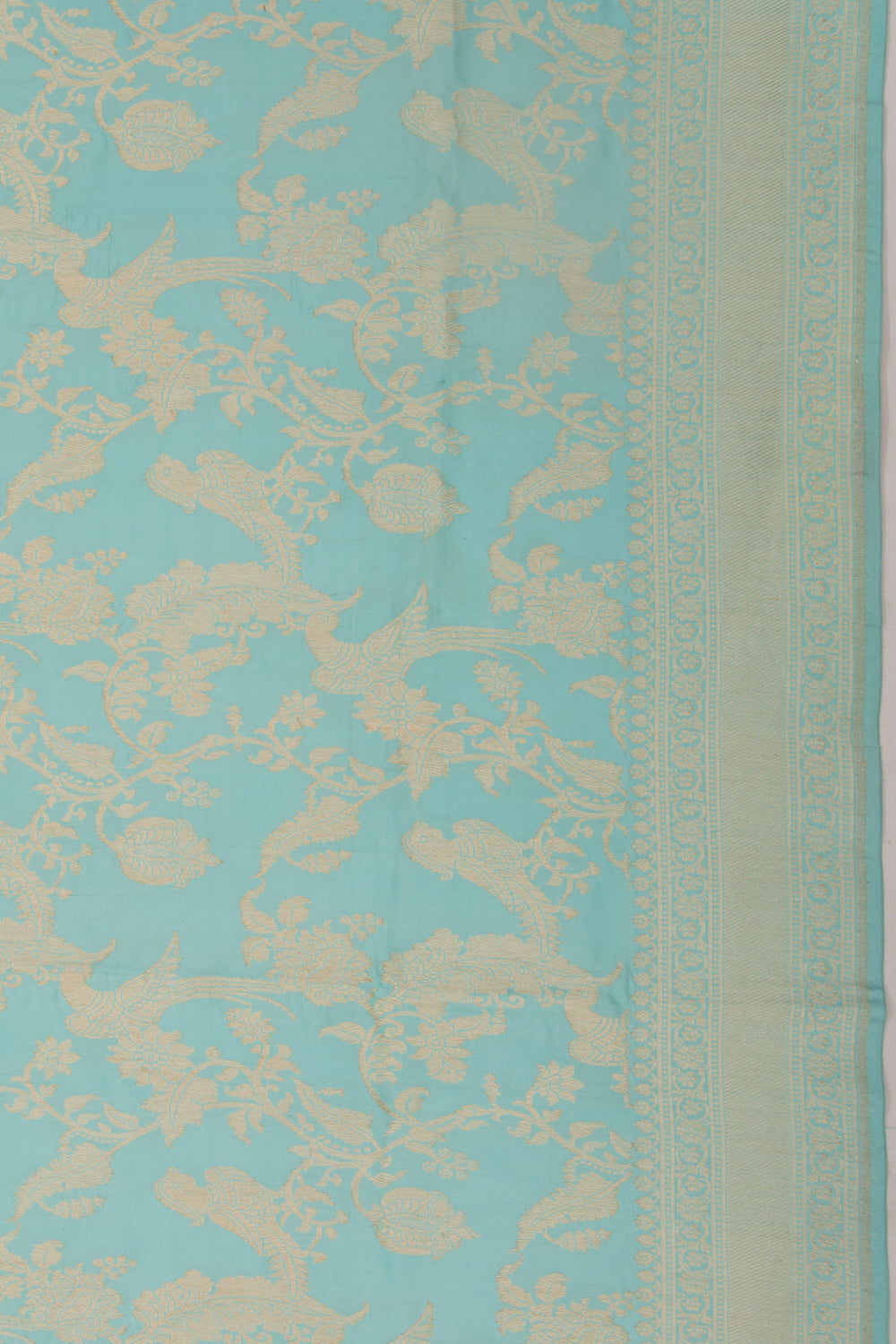 Banarasi Silk Jaal Sky Blue Saree