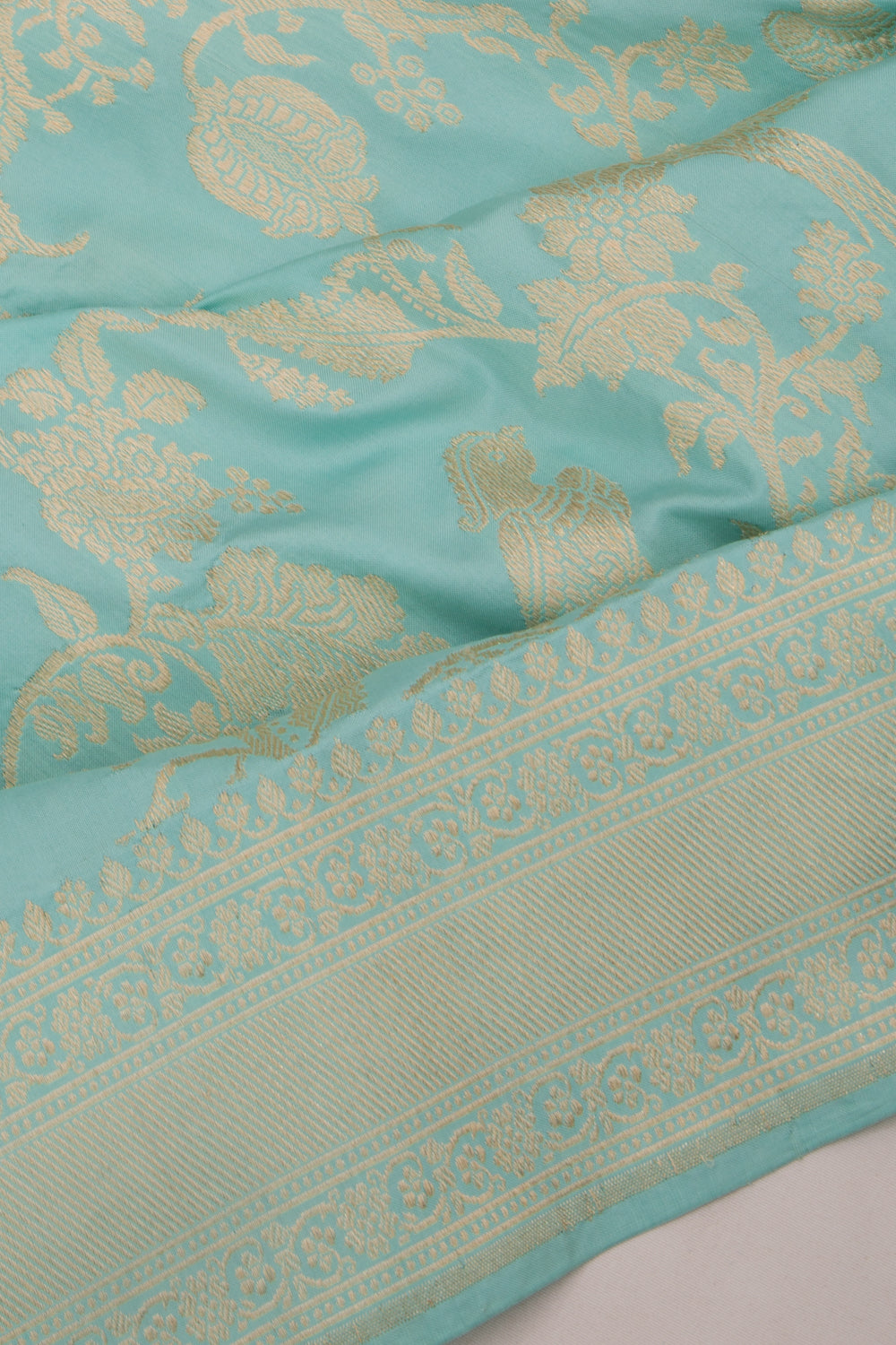Banarasi Silk Jaal Sky Blue Saree