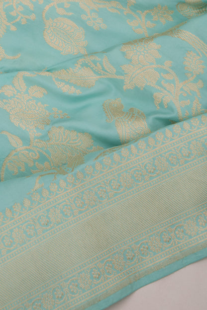 Banarasi Silk Jaal Sky Blue Saree