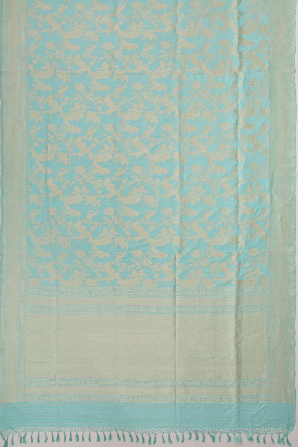 Banarasi Silk Jaal Sky Blue Saree