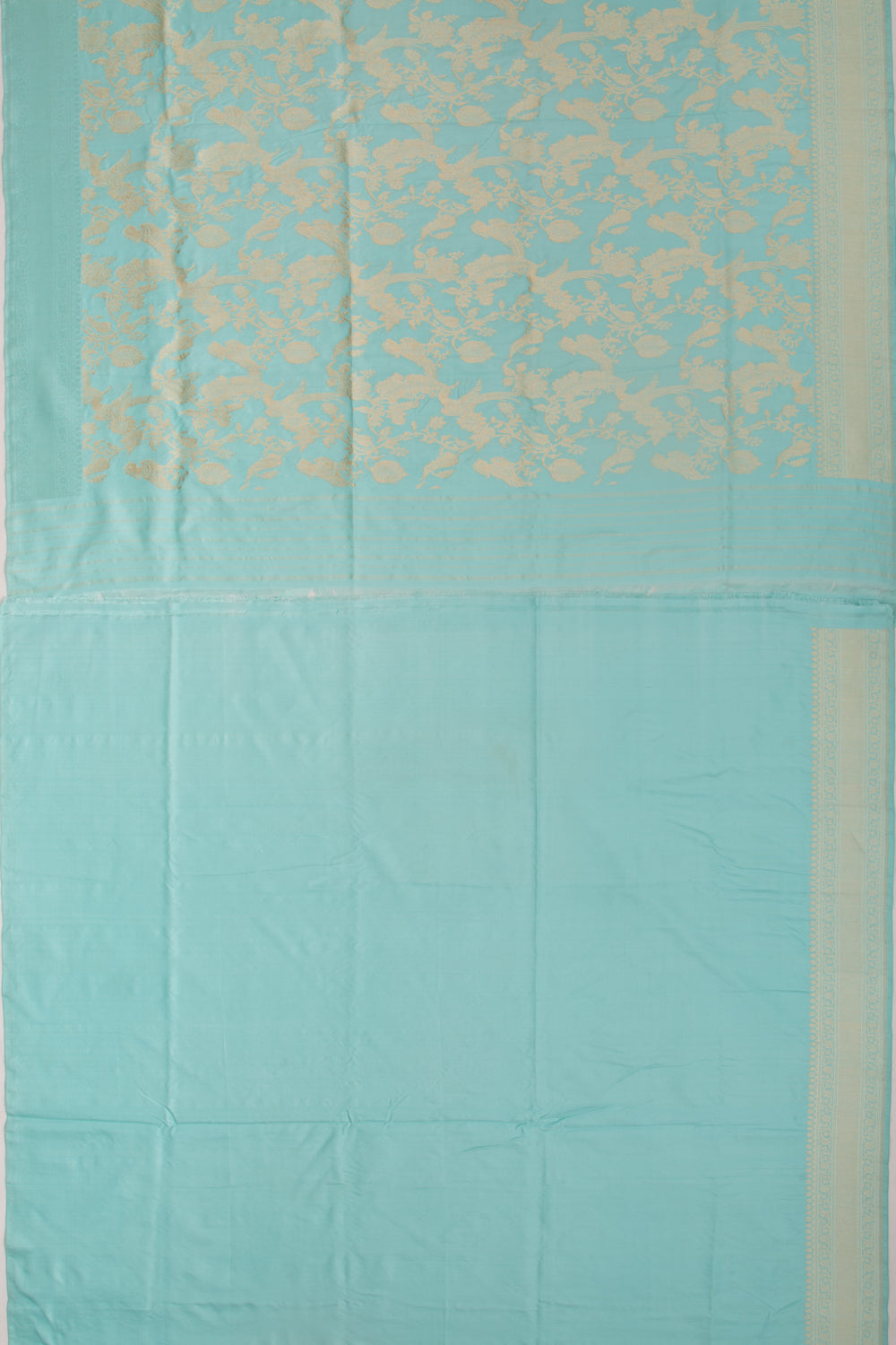 Banarasi Silk Jaal Sky Blue Saree