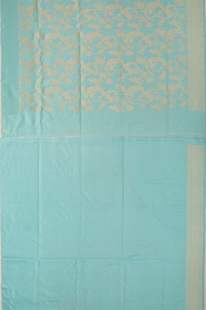 Banarasi Silk Jaal Sky Blue Saree