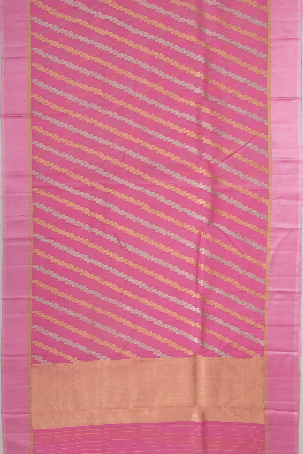 Organza Jaal Sea Pink Saree