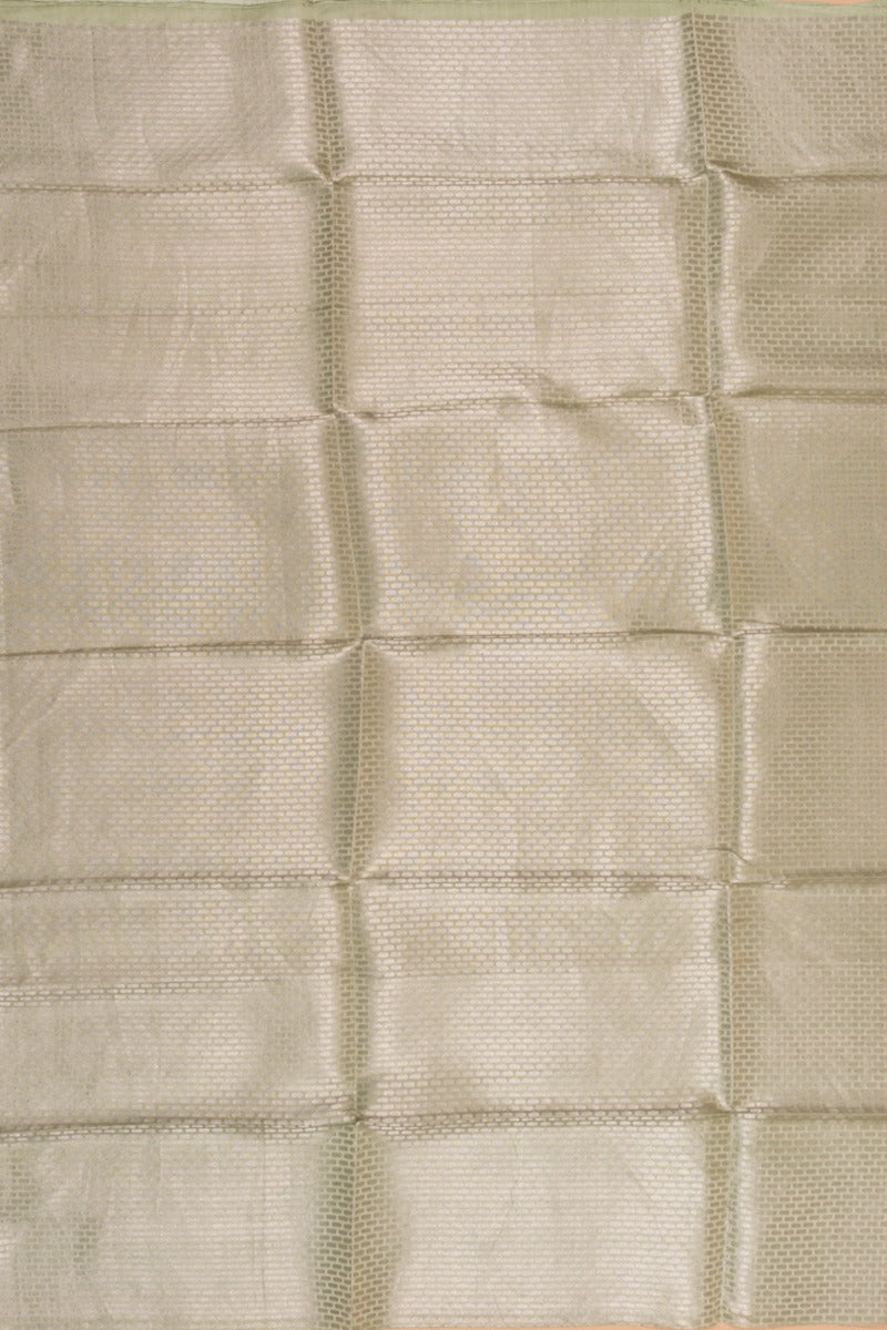 Banarasi Silk Butta Mehendi Green Saree