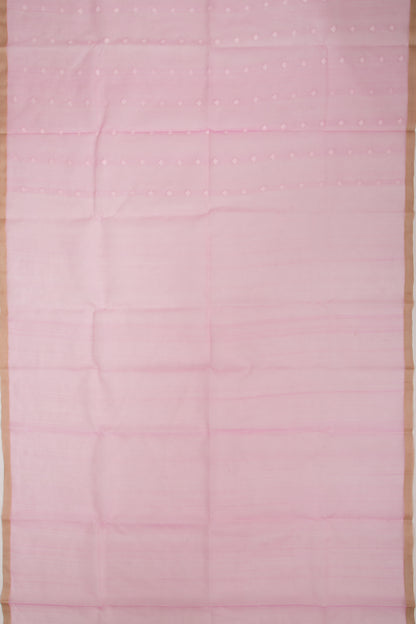 Dhakai Kora Organza Butta Pink Saree