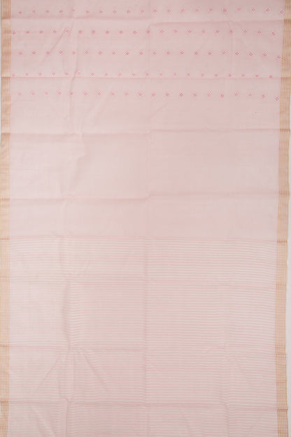 Dhakai Kora Organza Butta Lemon Lilac Saree