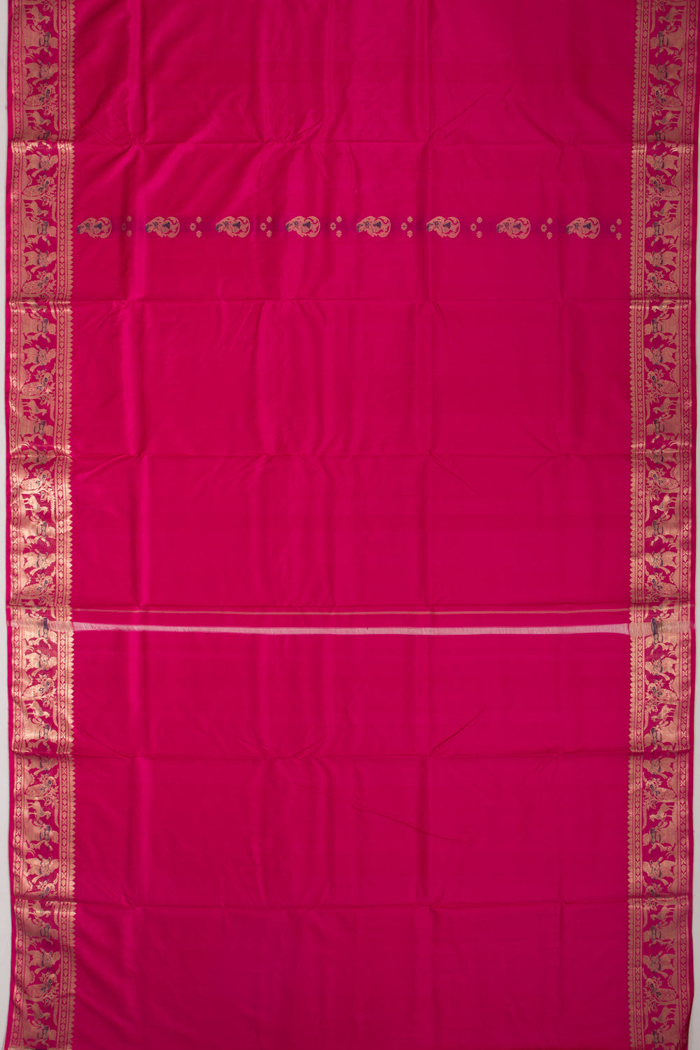 Baluchari Silk Butta Pink Saree