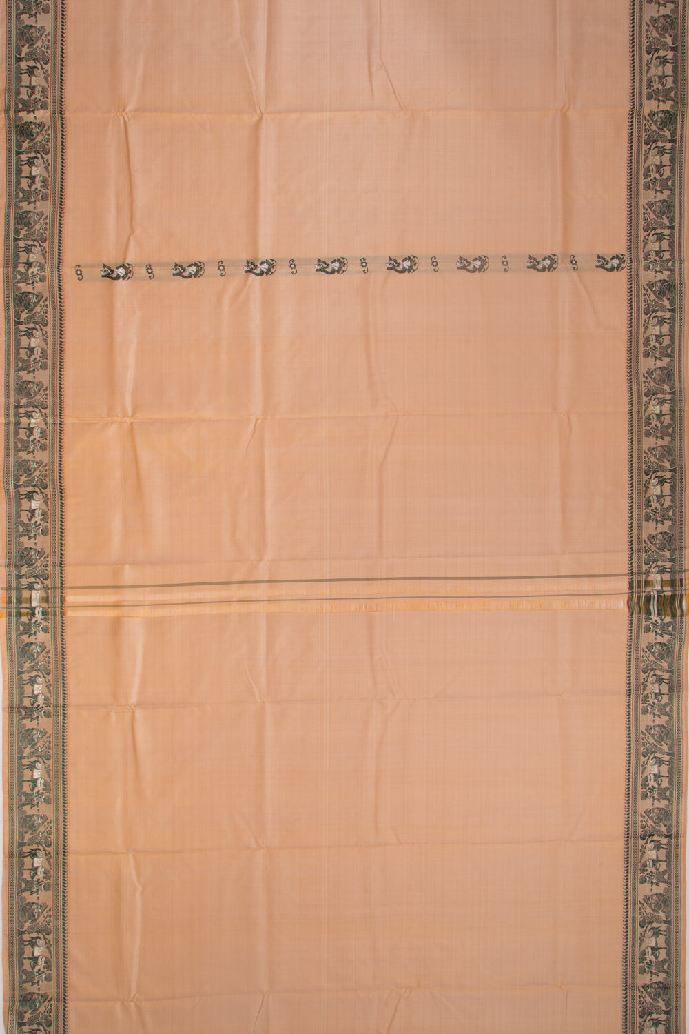 Baluchari Silk Butta Cream Saree