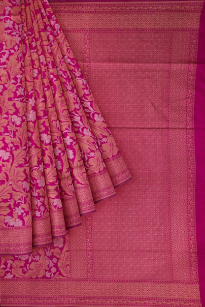 Banarasi Silk Jaal Purple Saree