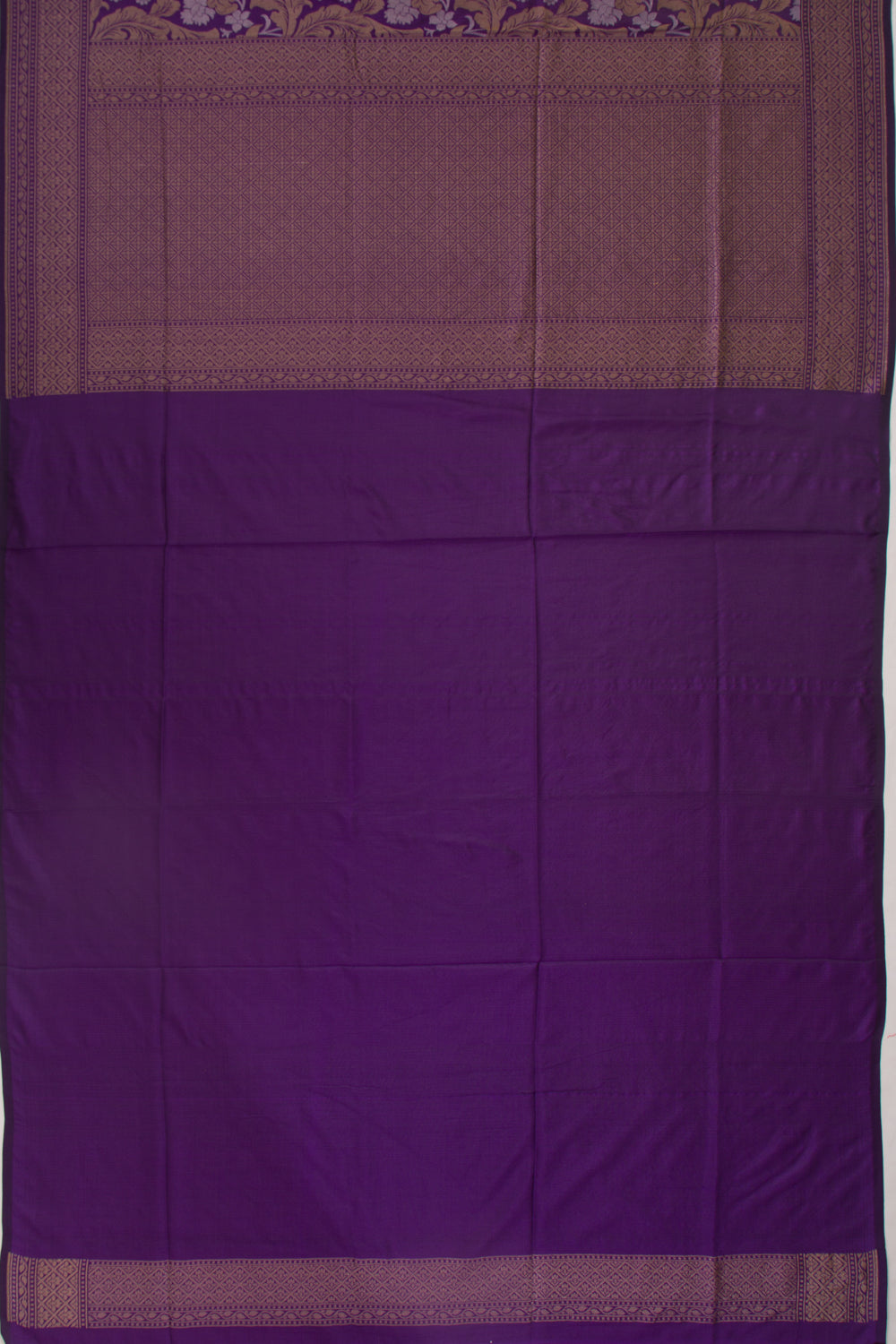Banarasi Silk Jaal Violet Saree
