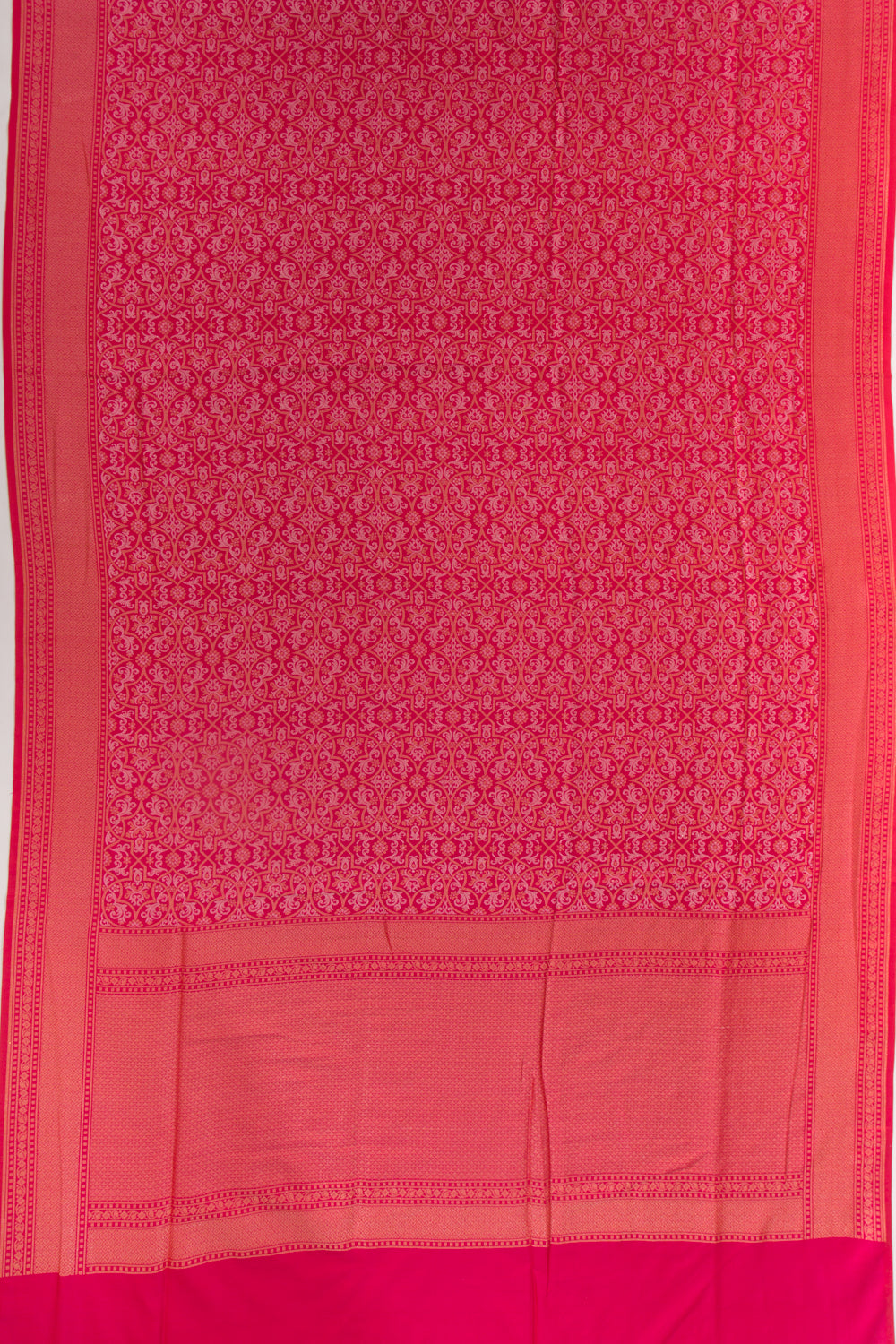 Banarasi Silk Jaal Pink Saree