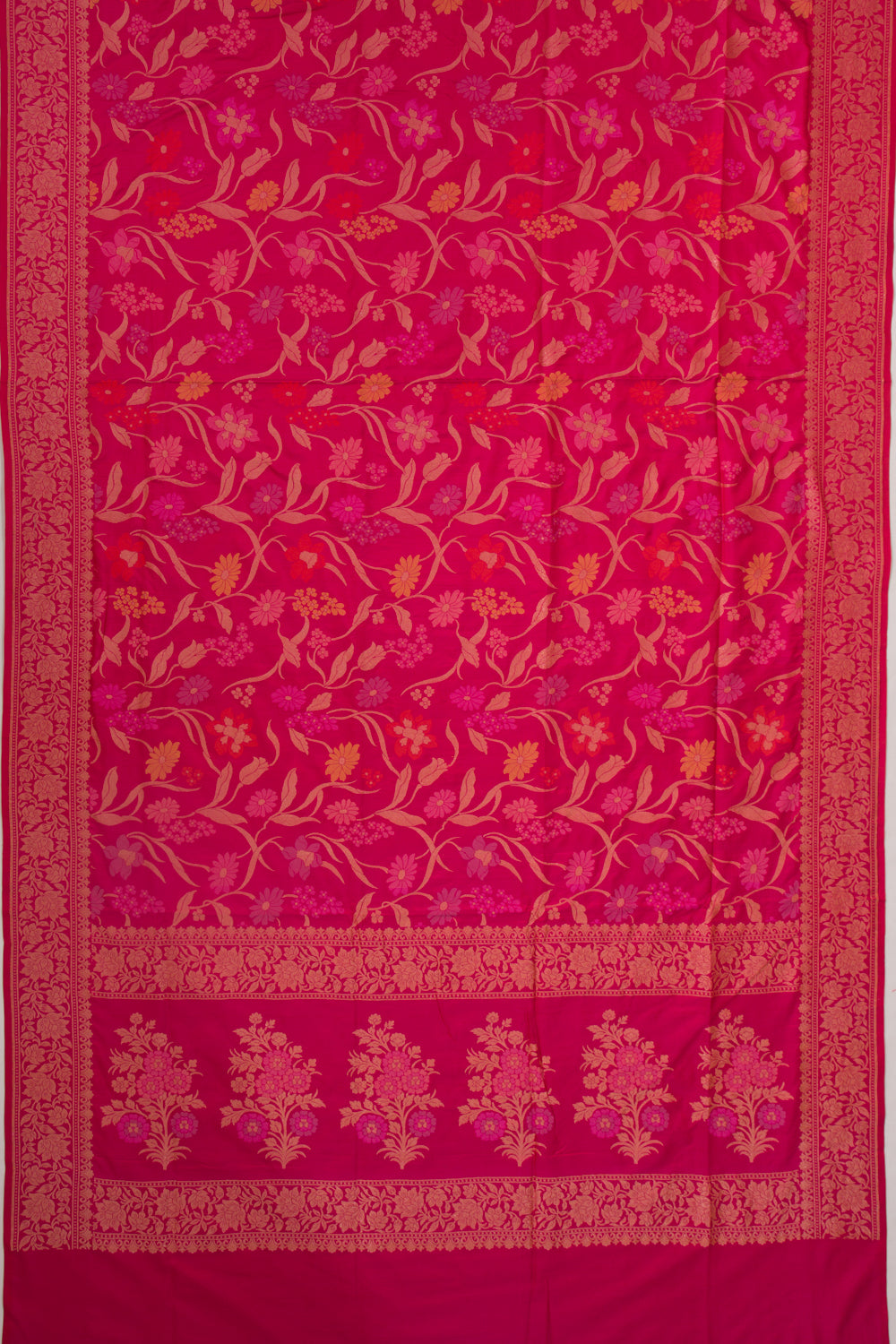 Banarasi Silk Jaal Pink Saree