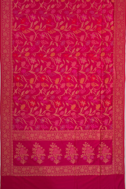 Banarasi Silk Jaal Pink Saree
