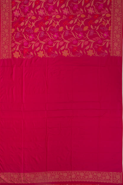 Banarasi Silk Jaal Pink Saree