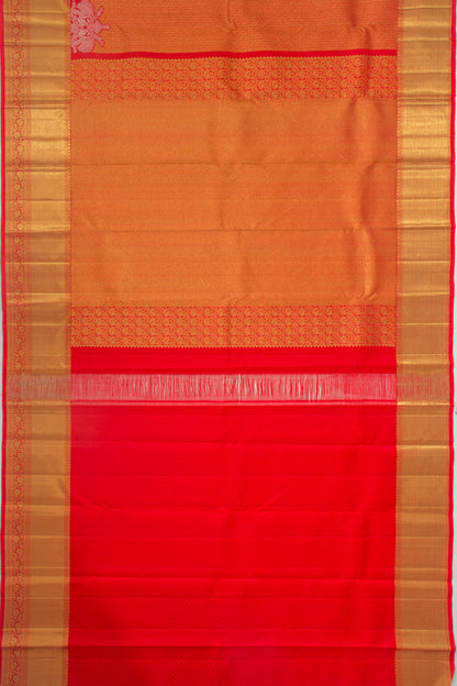 Kanchipuram Silk Brocade Red Saree