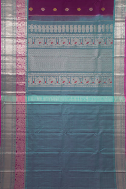 Kanchipuram Silk Butta Purple Saree