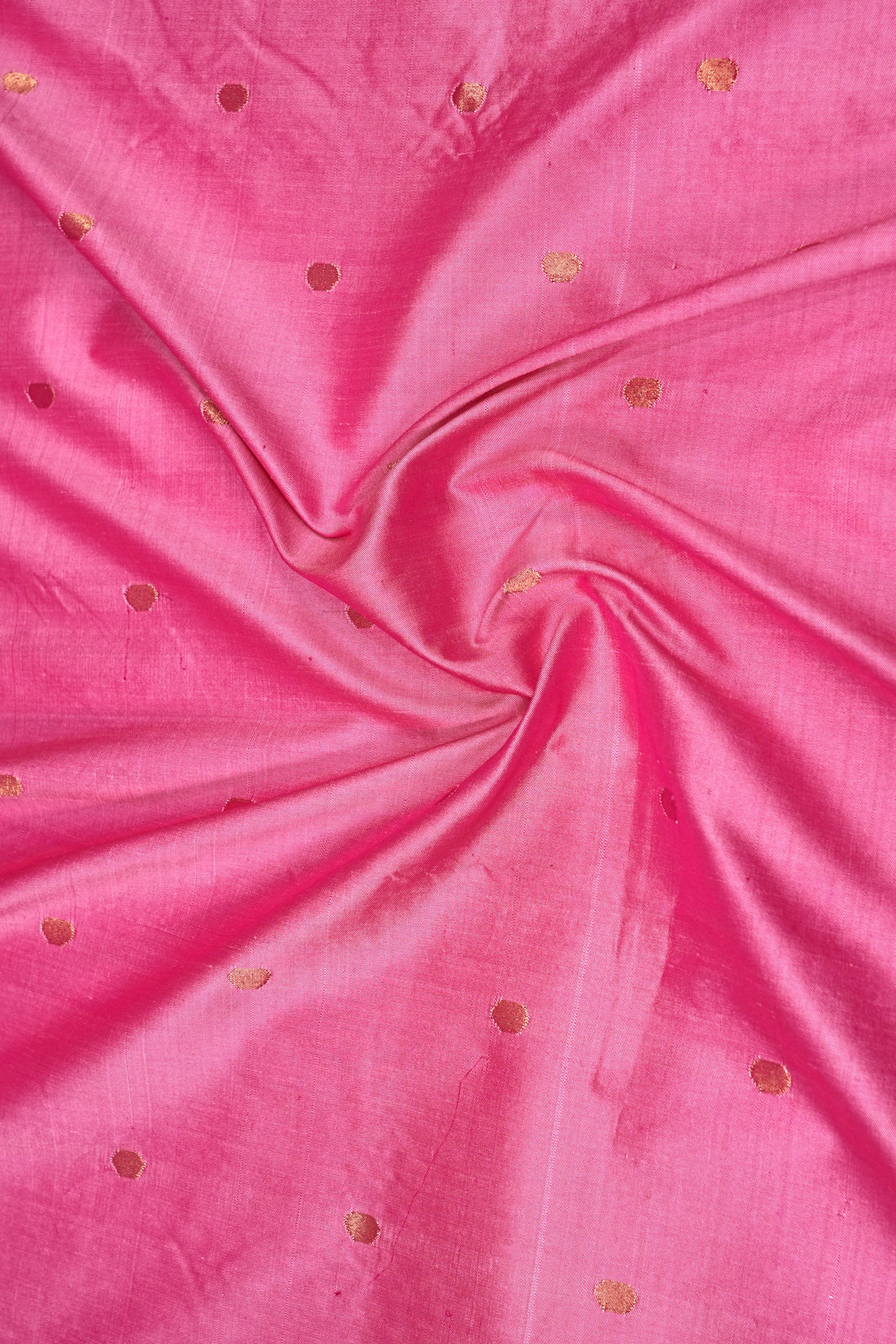 Paithani Silk Butta Pink Saree With Triple Muniya Motifs