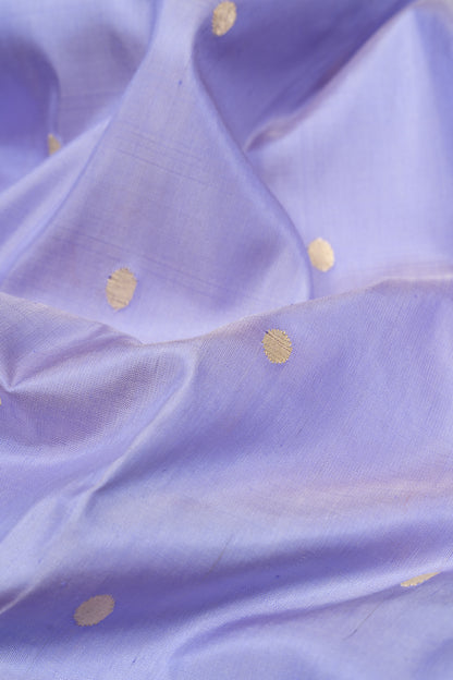 Paithani Silk Butta Lavender Saree With Akruthi Border