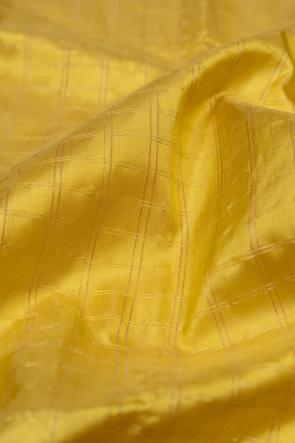 Paithani Silk Checks Lemon Yellow Saree With Padma Kamal Border