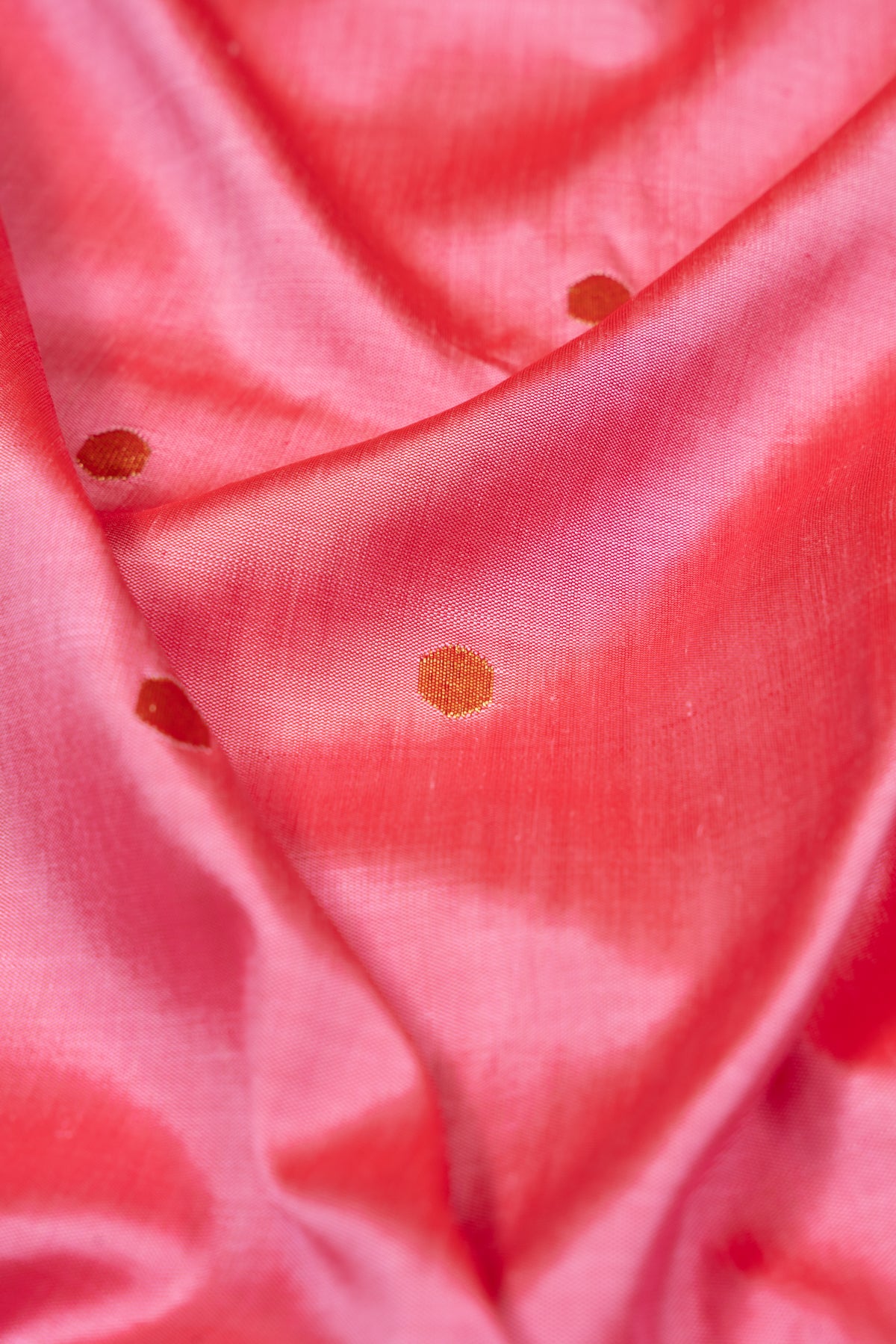 Paithani Silk Butta Baby Pink Saree With Morachi Border