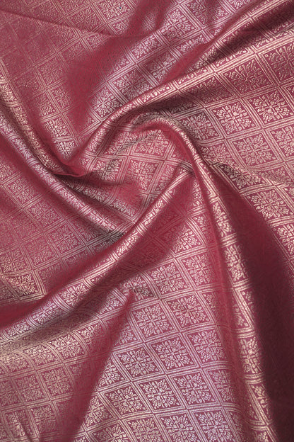 Kanchipuram Silk Brocade Lavender Saree