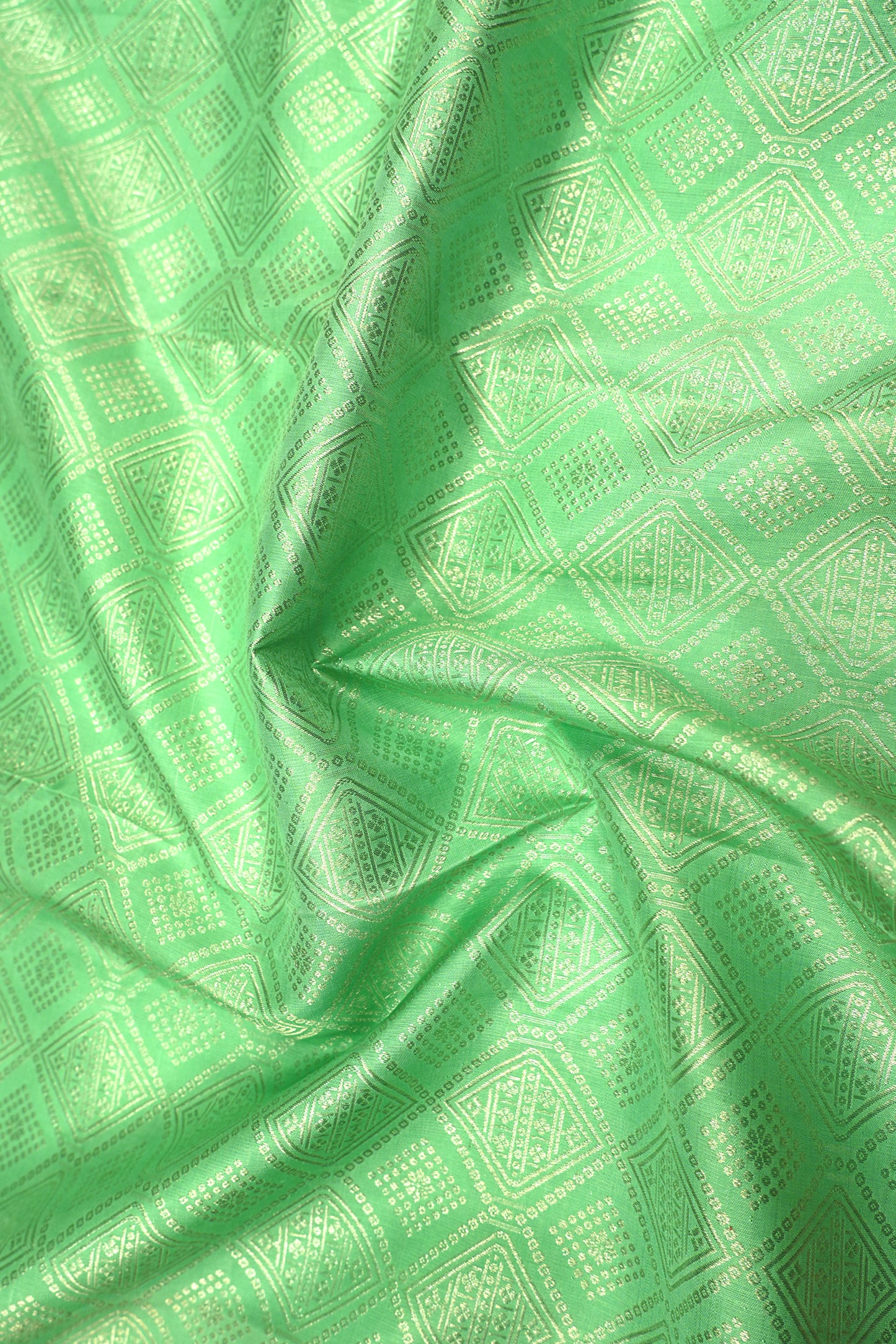 Kanchipuram Silk Brocade Green Saree