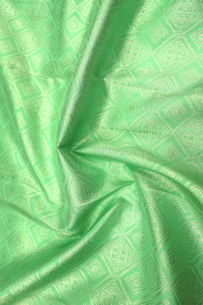 Kanchipuram Silk Brocade Green Saree
