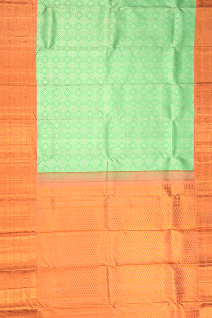 Kanchipuram Silk Brocade Green Saree