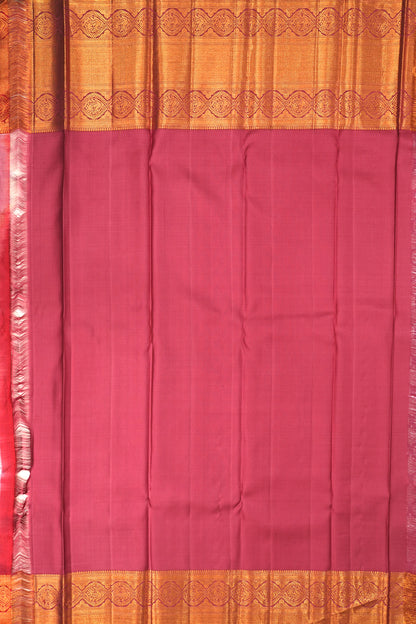 Kanchipuram Silk Brocade Lavender Saree