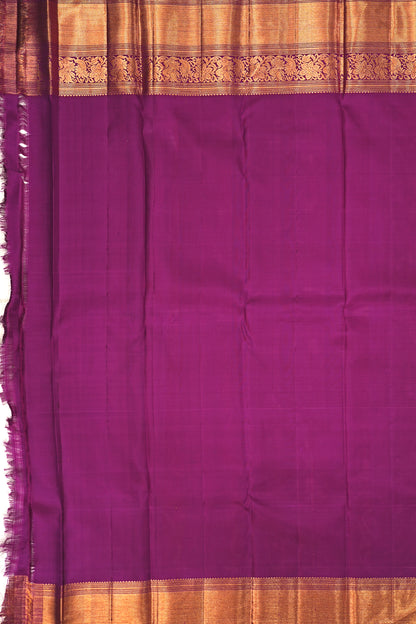 Kanchipuram Silk Brocade Lavender Saree