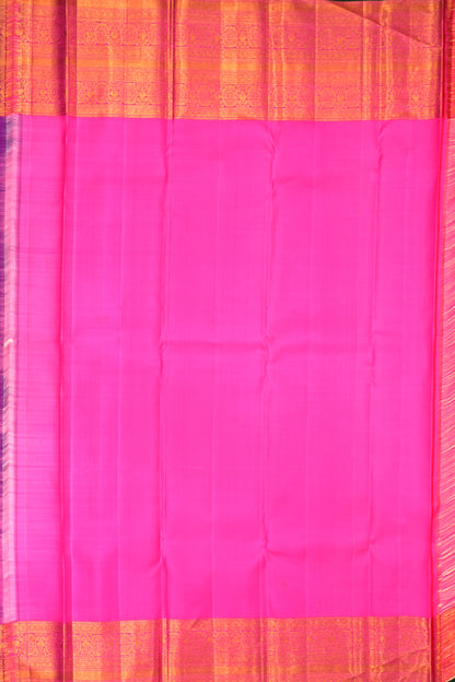 Kanchipuram Silk Brocade Purple Saree