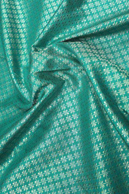 Kanchipuram Silk Brocade Sea Green Saree