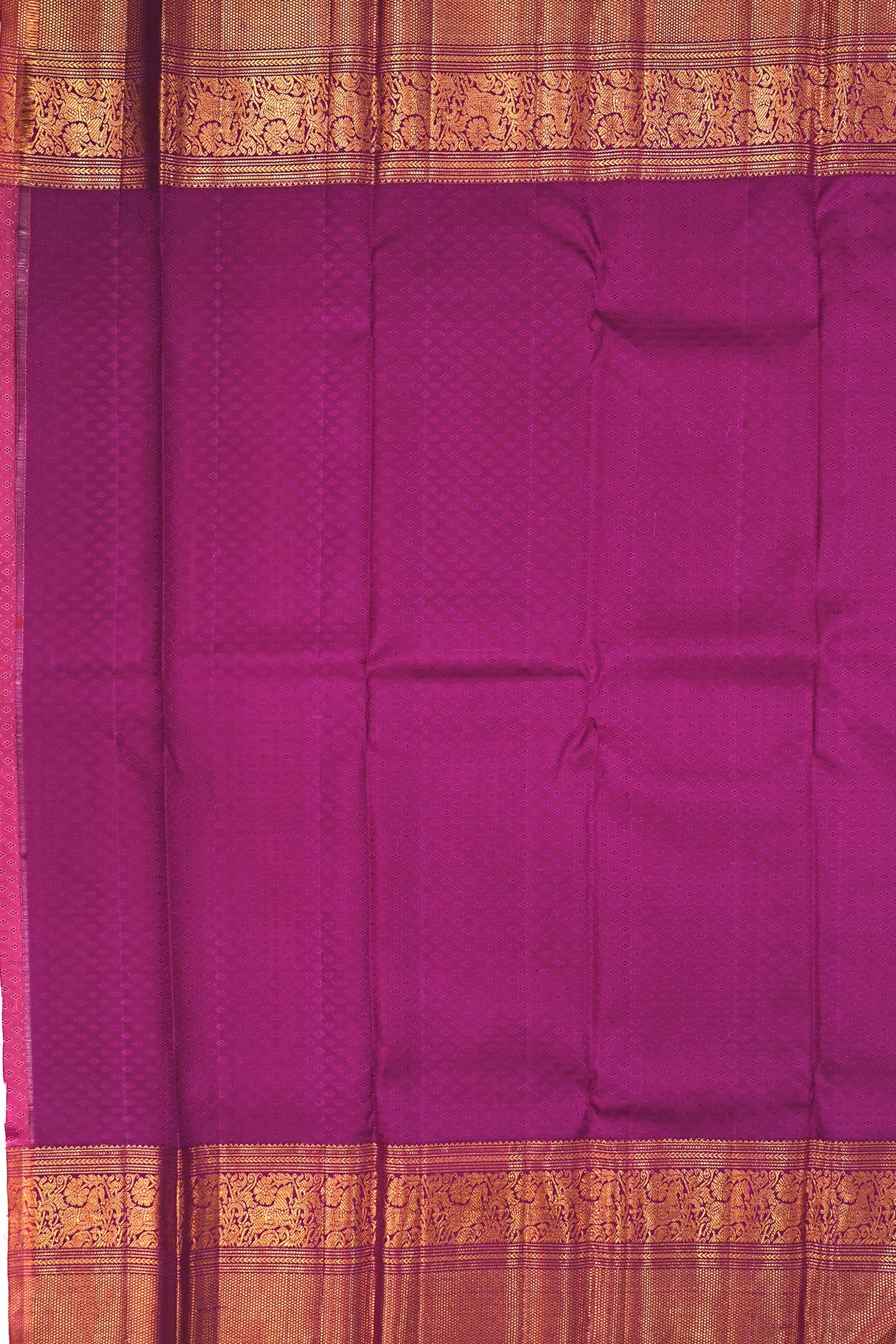 Kanchipuram Silk Brocade Pink Saree