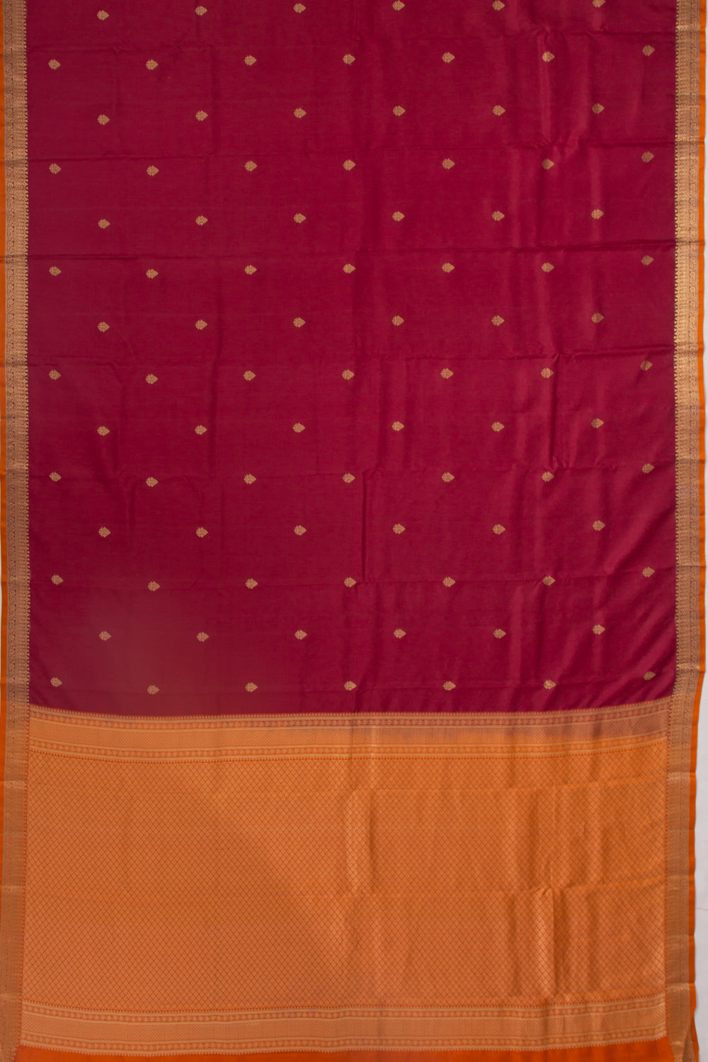 Soft Silk Butta Maroon Saree