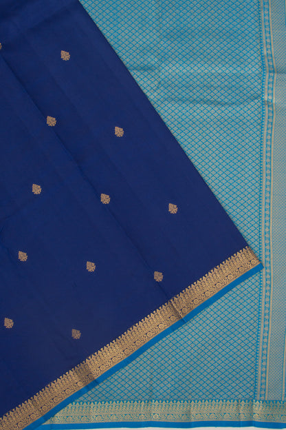 Soft Silk Butta Royal Blue Saree