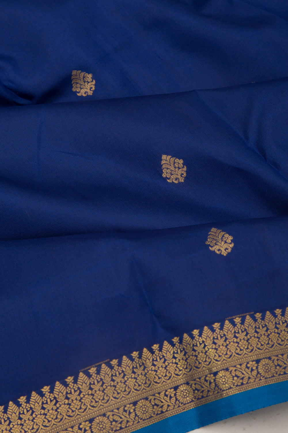 Soft Silk Butta Royal Blue Saree