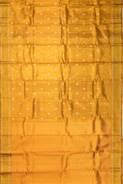 Kanchipuram Silk Tissue Butta Gold Saree