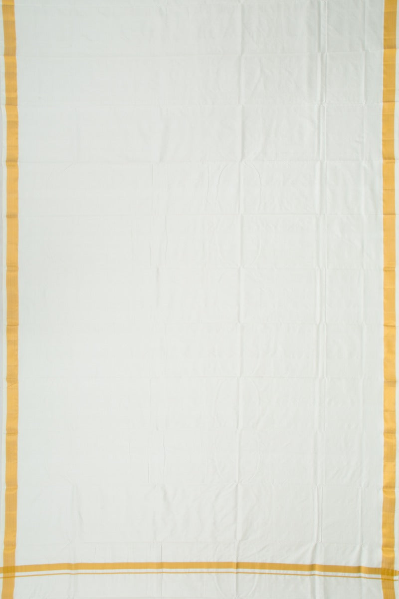 Kanchipuram Silk Plain White Dhoti