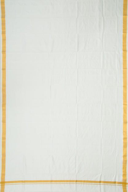 Kanchipuram Silk Plain White Dhoti