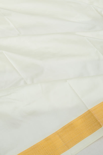 Kanchipuram Silk Plain White Dhoti