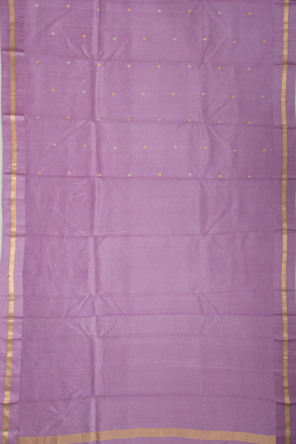 Banarasi Katan Silk Half-n-Half And Jaal And Butta Lavender Saree