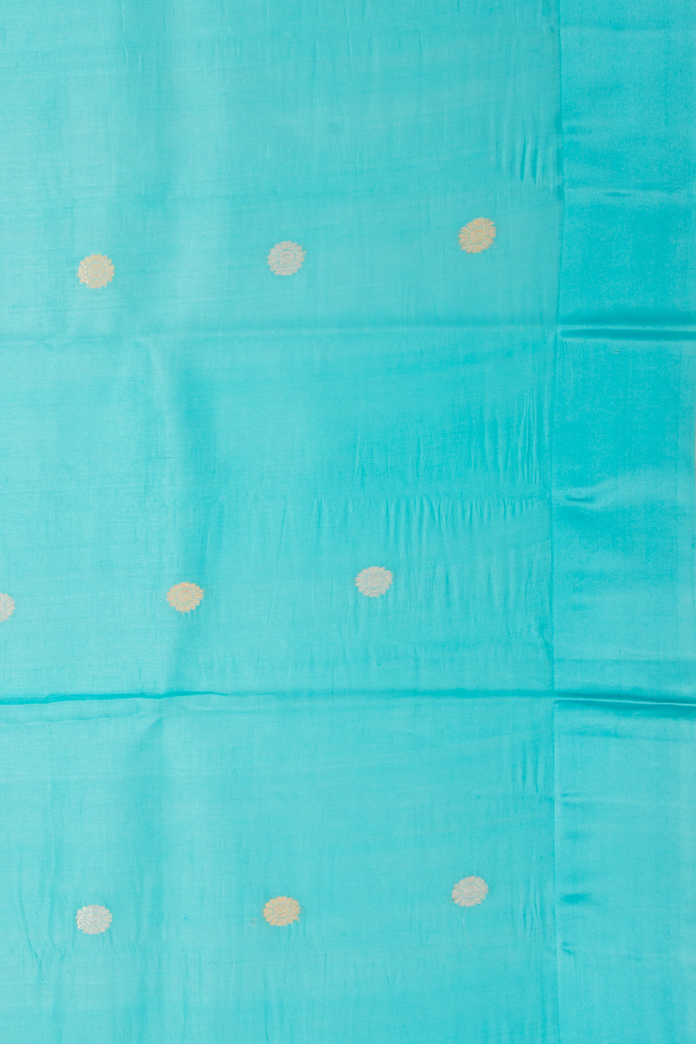 Banarasi Katan Silk Half-n-Half And Jaal And Butta Sky Blue Saree