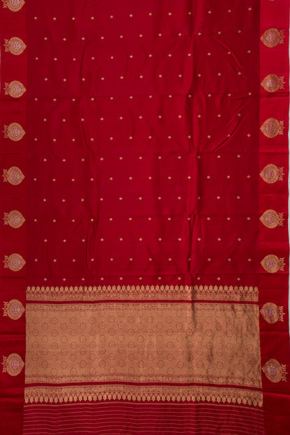 Banarasi Katan Silk Butta Red Saree